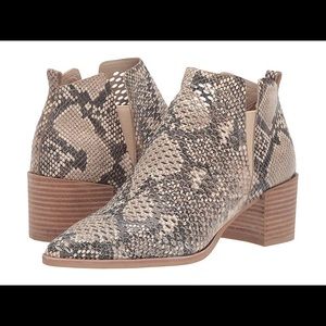 Dolce Vita Bianca Snakeskin Leather Booties